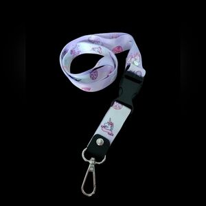 Purple Unicorn Lanyard Wristlet and Accessories